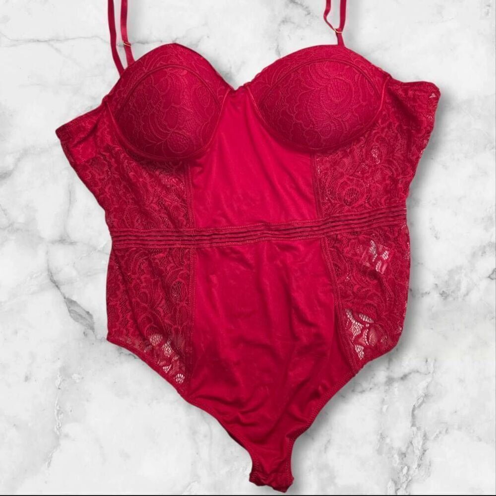 Love University Red Lace Lingerie Size 2XL